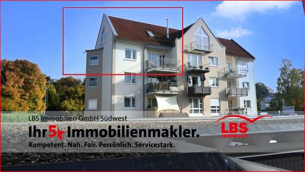 Gesamtansicht Westen Gesamtansicht Westen - Maisonette-Wohnung in 88630 Pfullendorf mit 97m² kaufen