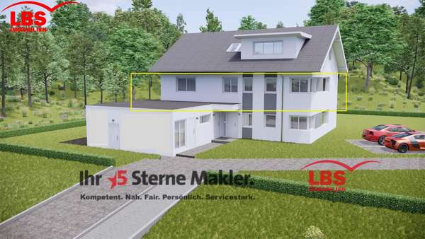 Gesamtansicht NO - Etagenwohnung in 88630 Pfullendorf mit 109m² kaufen