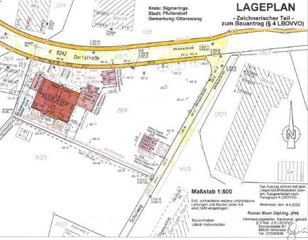 Lageplan - Etagenwohnung in 88630 Pfullendorf mit 109m² kaufen