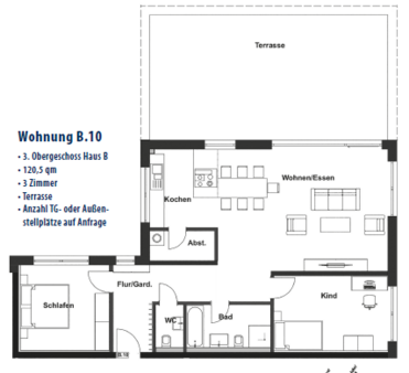 B.10_Grundriss - Etagenwohnung in 88630 Pfullendorf mit 120m² mieten