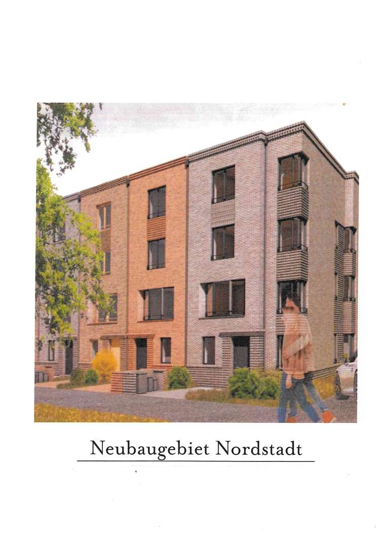 Ansicht Townhäuser - Grundstück in 38100 Braunschweig mit 1414m² günstig kaufen