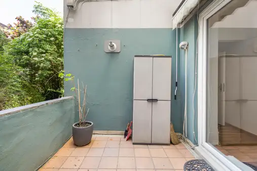 Bremen-Gartenstadt-Süd: 2-Zimmer-Wohnung im Erdgeschoss mit Loggia zur ruhigen Innenhofseite