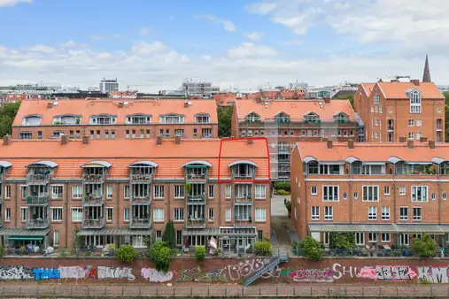 Bremen - Teerhof / Lichtdurchflutete Maisonettewohnung mit Balkon und Blick auf die kleine Weser