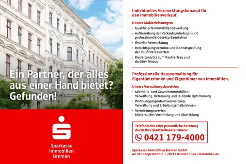 Sehr gepflegtes Renditeobjekt mit 5 Wohnungen und einer Garage in Bremen-Walle