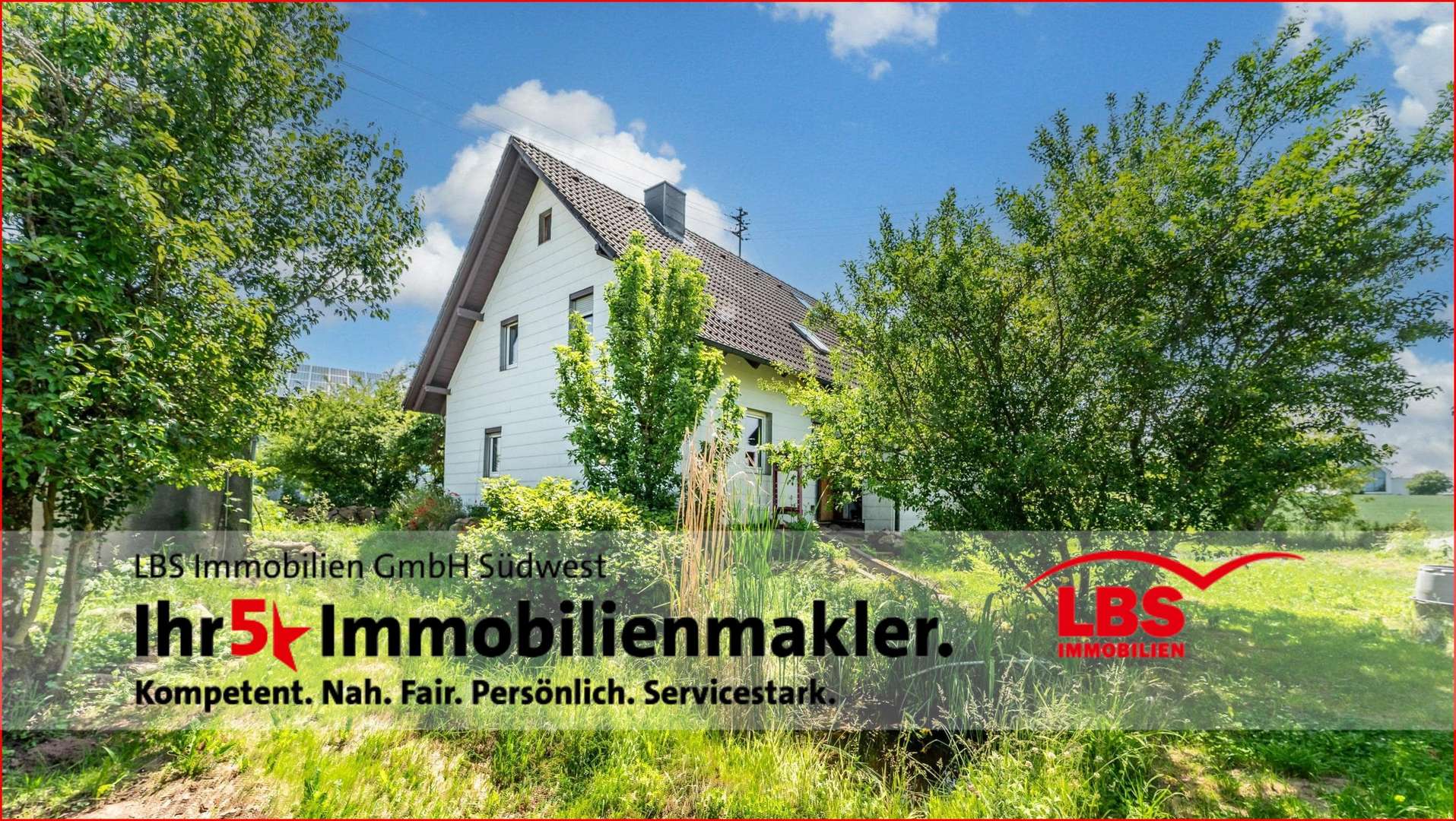 Hausansicht vom Garten - Einfamilienhaus in 78126 Königsfeld mit 127m² kaufen
