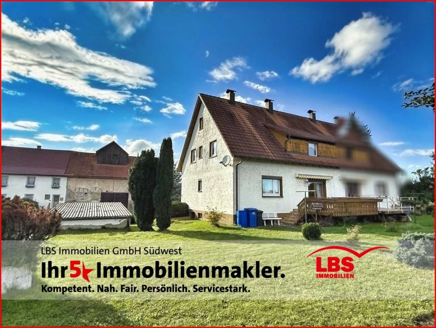 Doppelhaushälfte mit traumhaften Garten Doppelhaushälfte mit traumhaften Garten - Doppelhaushälfte in 88605 Meßkirch mit 126m² kaufen