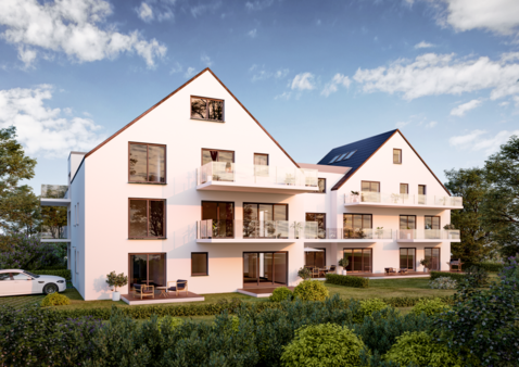 Südostseite mit Garten mit Garten - Dachgeschosswohnung in 63500 Seligenstadt mit 126m² kaufen