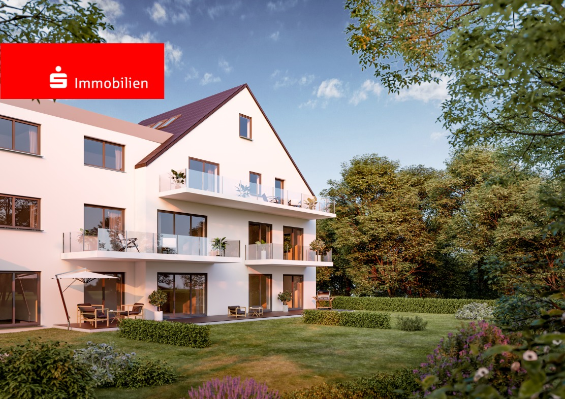 Ansicht Gartenseite - Erdgeschosswohnung in 63500 Seligenstadt mit 71m² kaufen