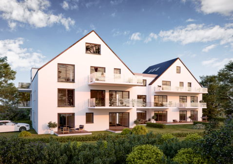 Südostseite mit Garten mit Garten - Erdgeschosswohnung in 63500 Seligenstadt mit 71m² kaufen