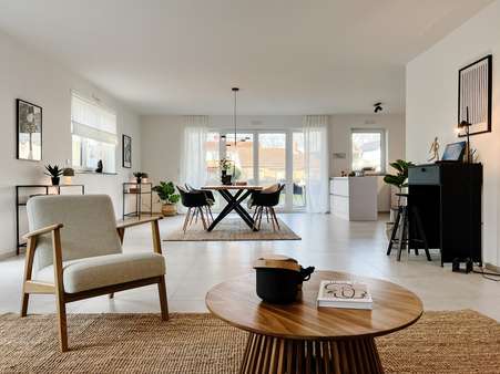 Wohn-Essbereich - Erdgeschosswohnung in 63512 Hainburg mit 131m² kaufen