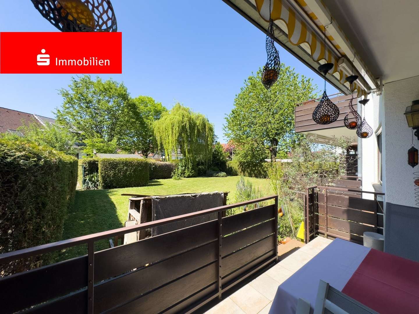 Blick in den Garten - Erdgeschosswohnung in 63500 Seligenstadt mit 97m² kaufen