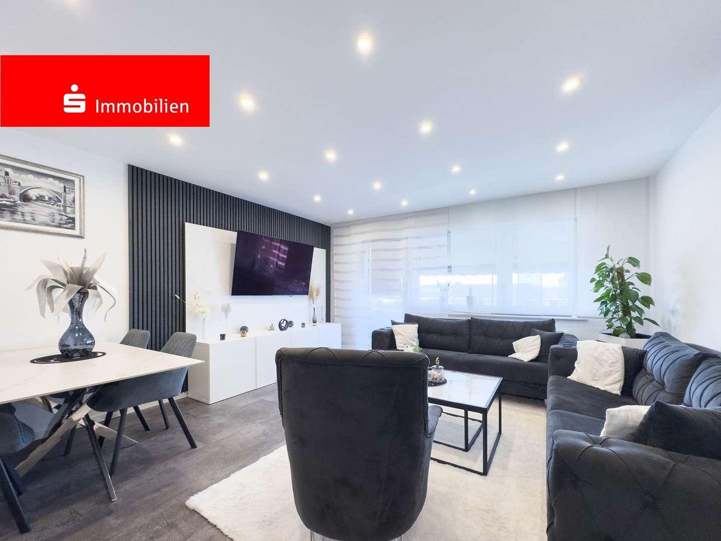 Wohnzimmer - Etagenwohnung in 63179 Obertshausen mit 87m² kaufen