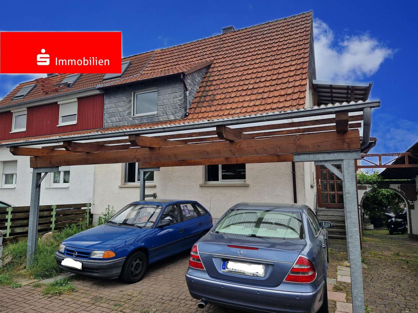 Ansicht Strassenseite - Doppelhaushälfte in 63579 Freigericht mit 254m² kaufen
