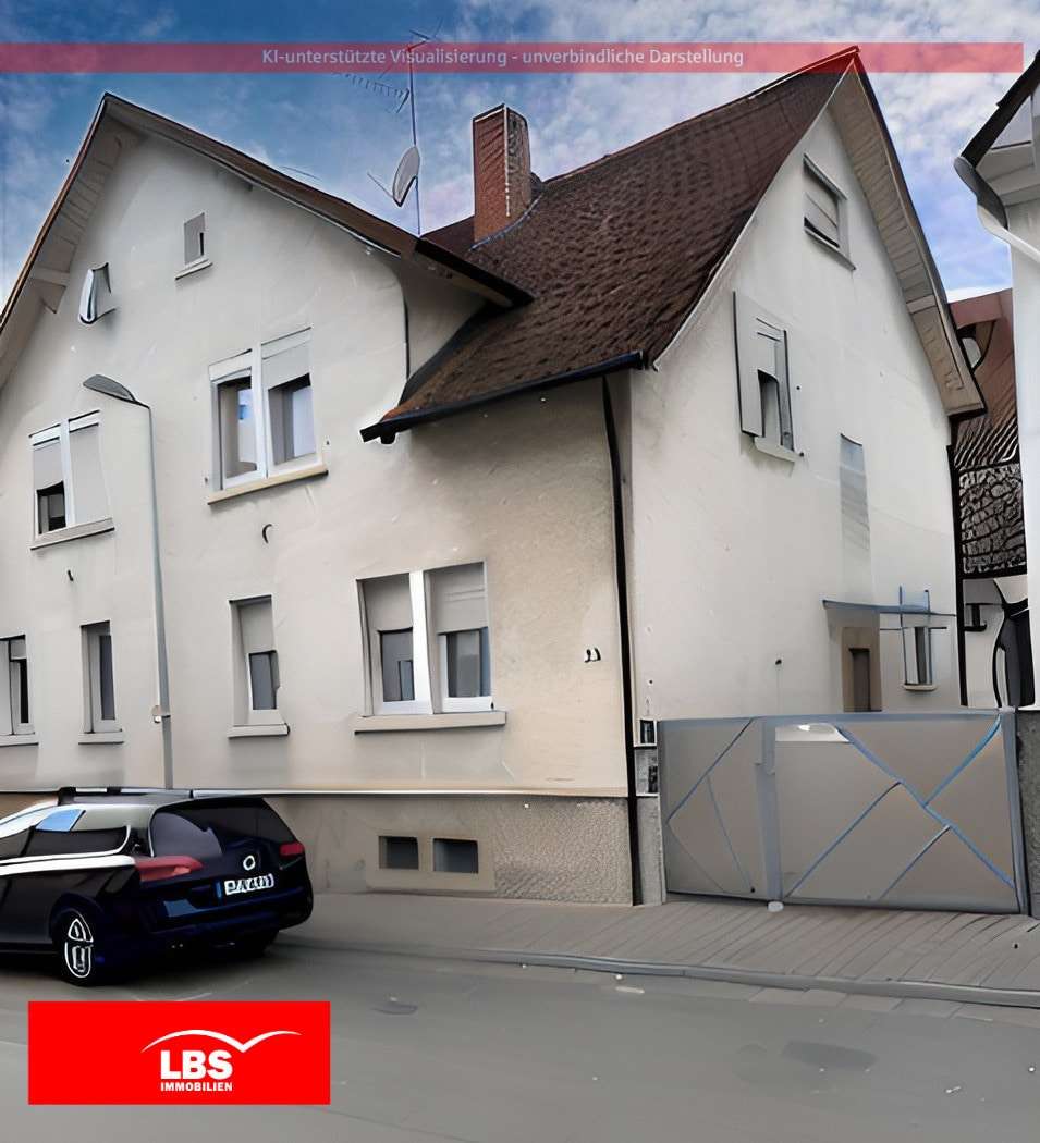 Ansicht von Straße Ansicht von Straße - Zweifamilienhaus in 64372 Ober-Ramstadt mit 145m² kaufen