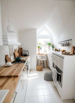 Visualisierung Küche - Dachgeschosswohnung in 72636 Frickenhausen mit 52m² kaufen