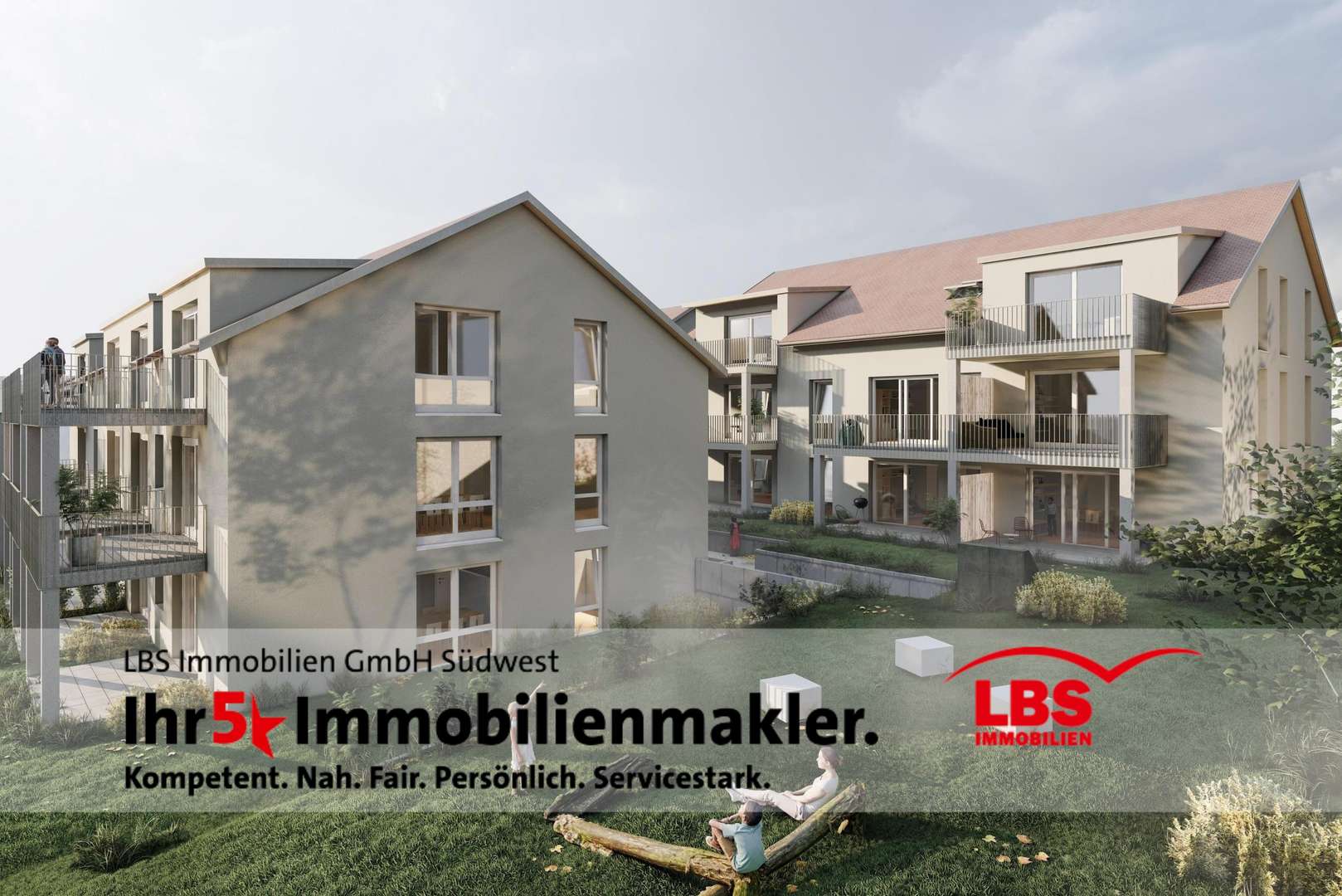 Haus 1 & 2 - Erdgeschosswohnung in 72810 Gomaringen mit 85m² kaufen