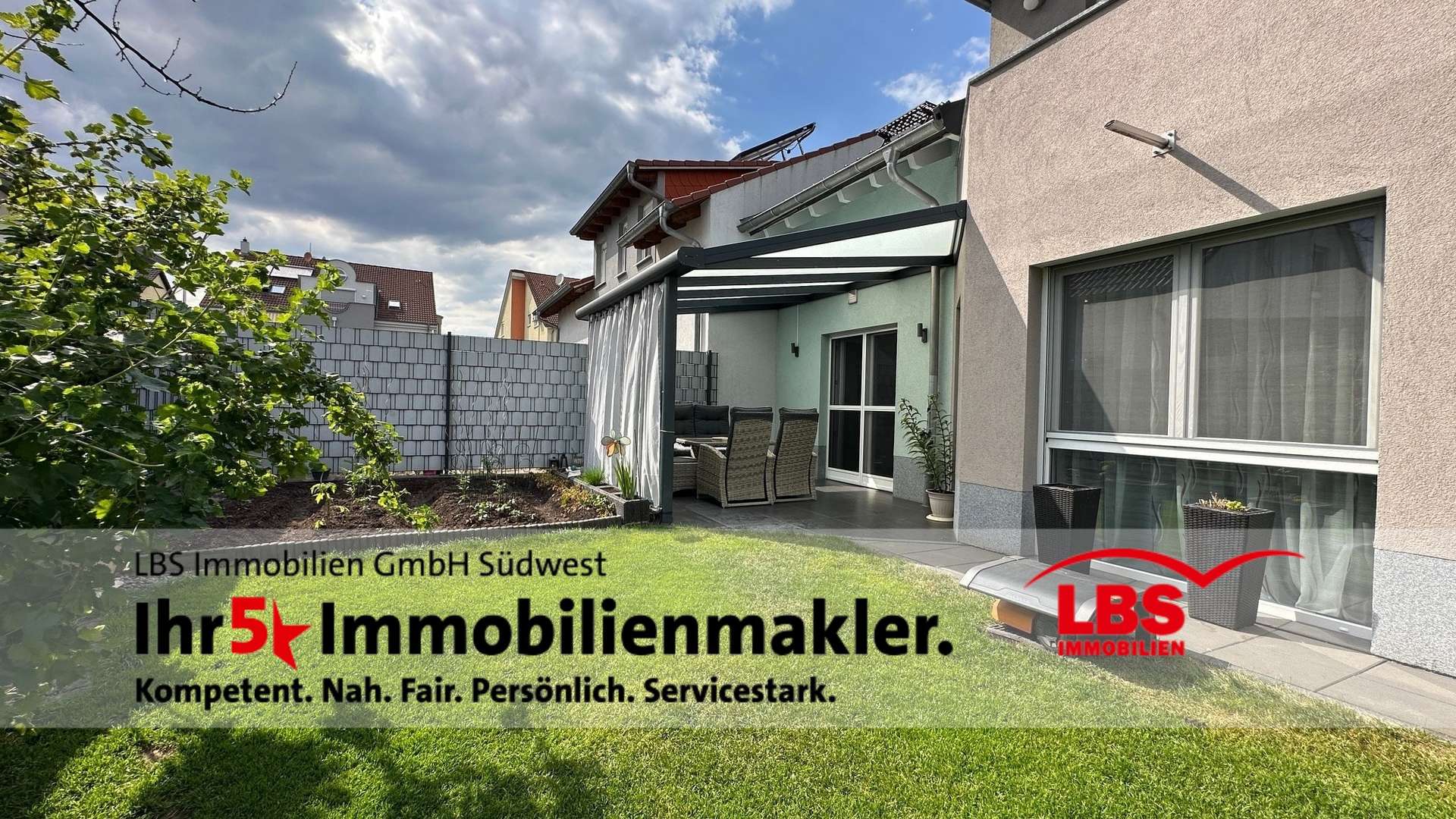 Terrasse Terrasse - Zweifamilienhaus in 76661 Philippsburg mit 229m² kaufen