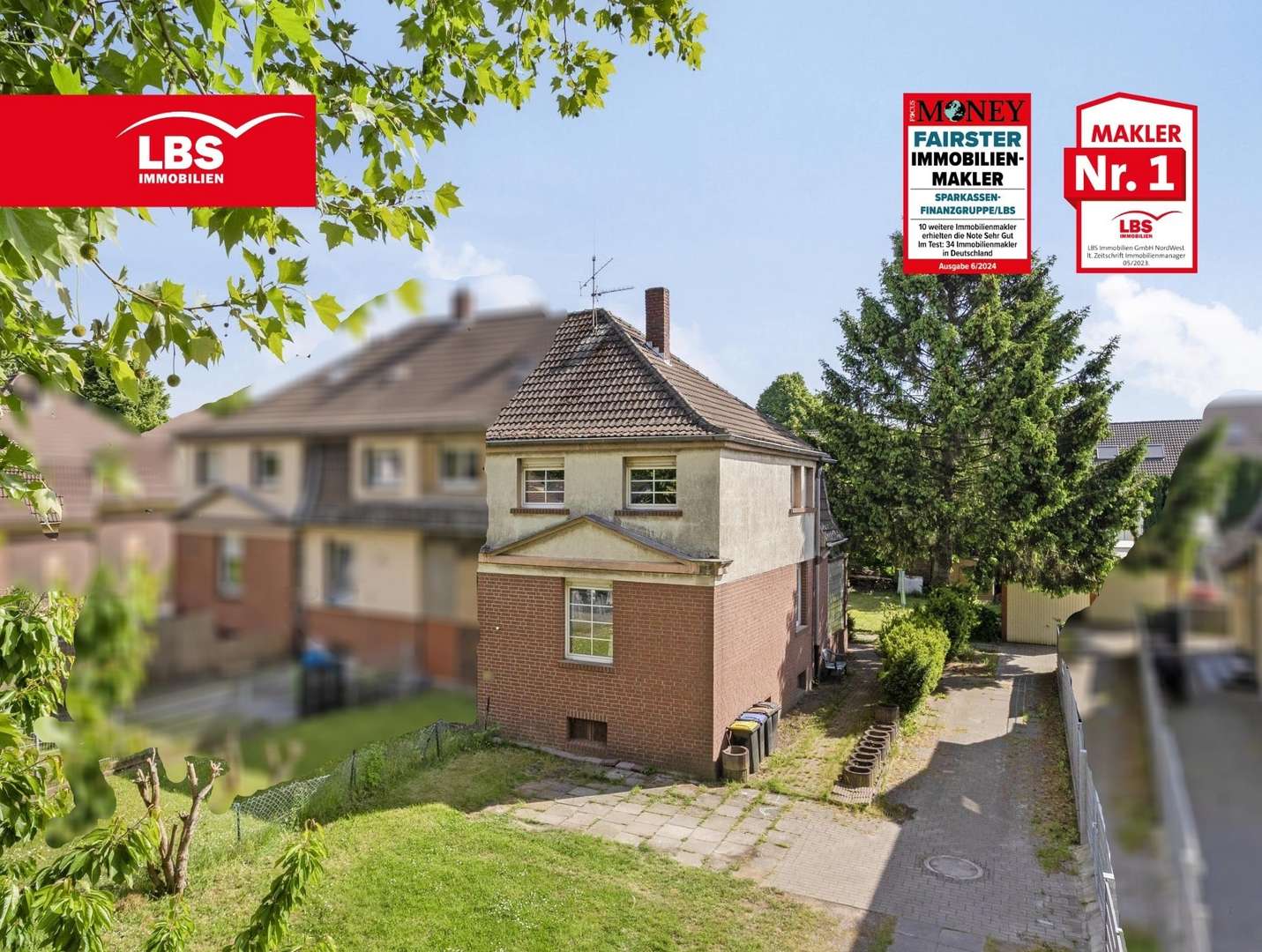 Frontansicht - Reihenendhaus in 44328 Dortmund mit 88m² kaufen