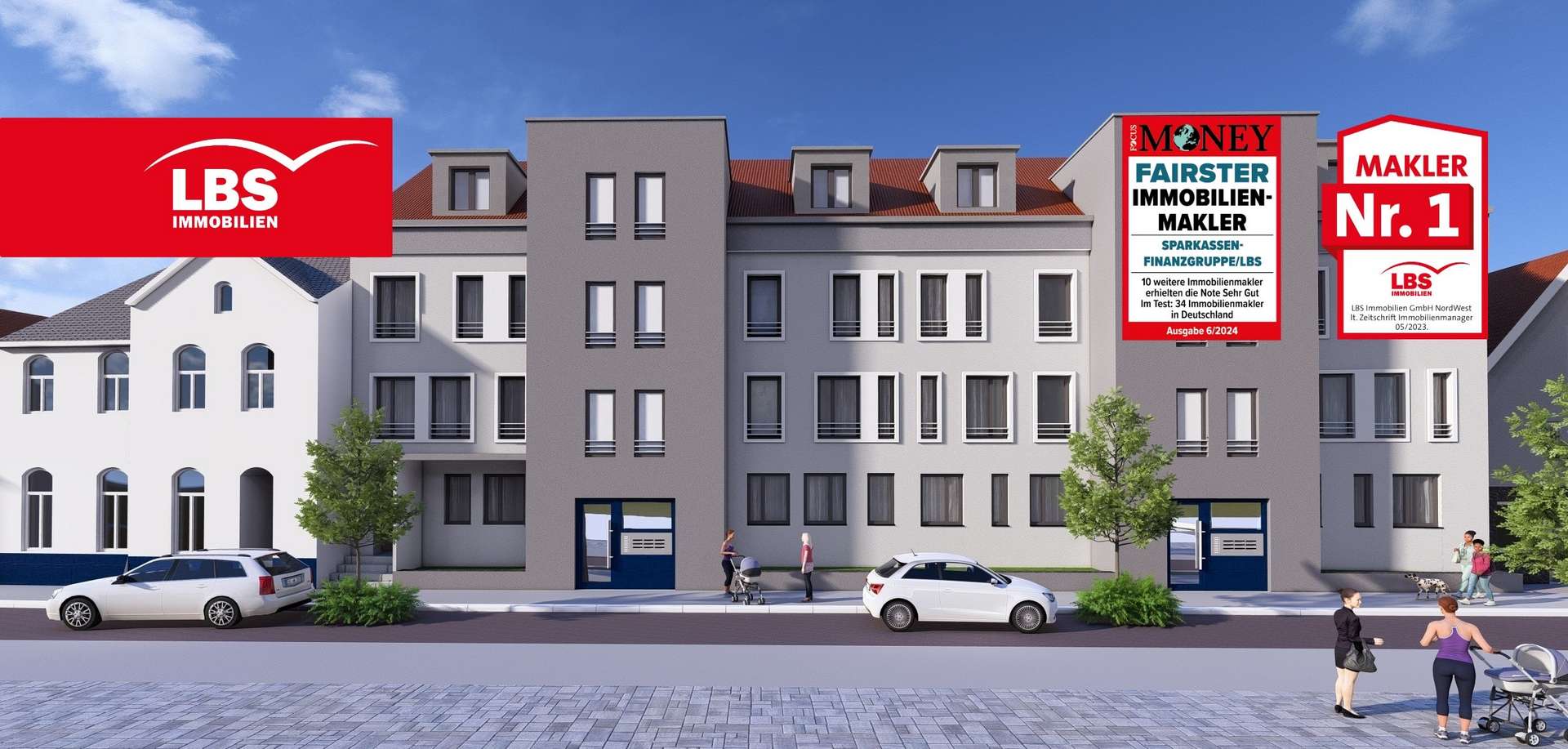Strassenasicht2 Strassenasicht2 - Etagenwohnung in 44359 Dortmund mit 73m² kaufen