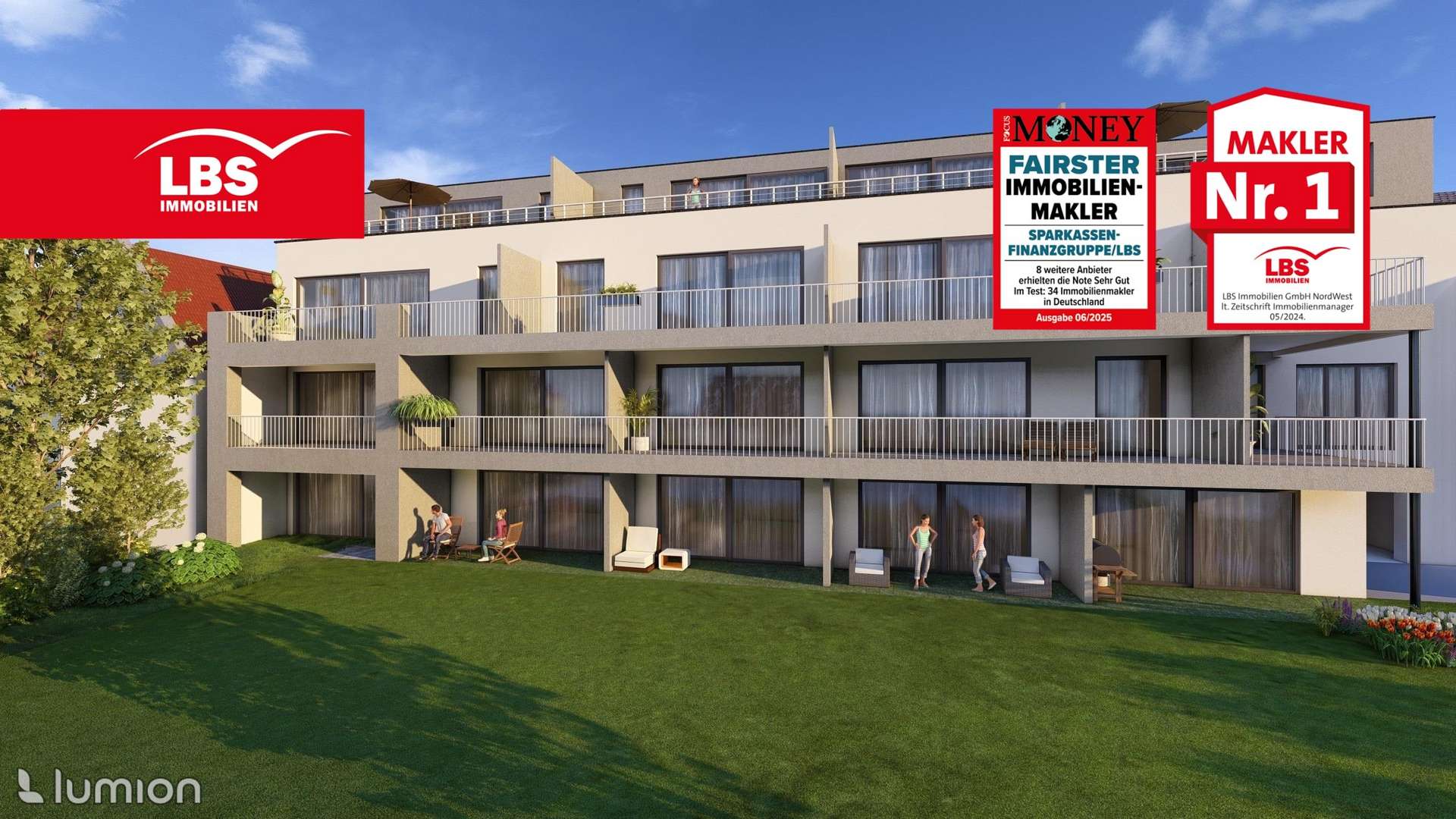 Gartenansicht3 - Penthouse-Wohnung in 44359 Dortmund mit 139m² kaufen