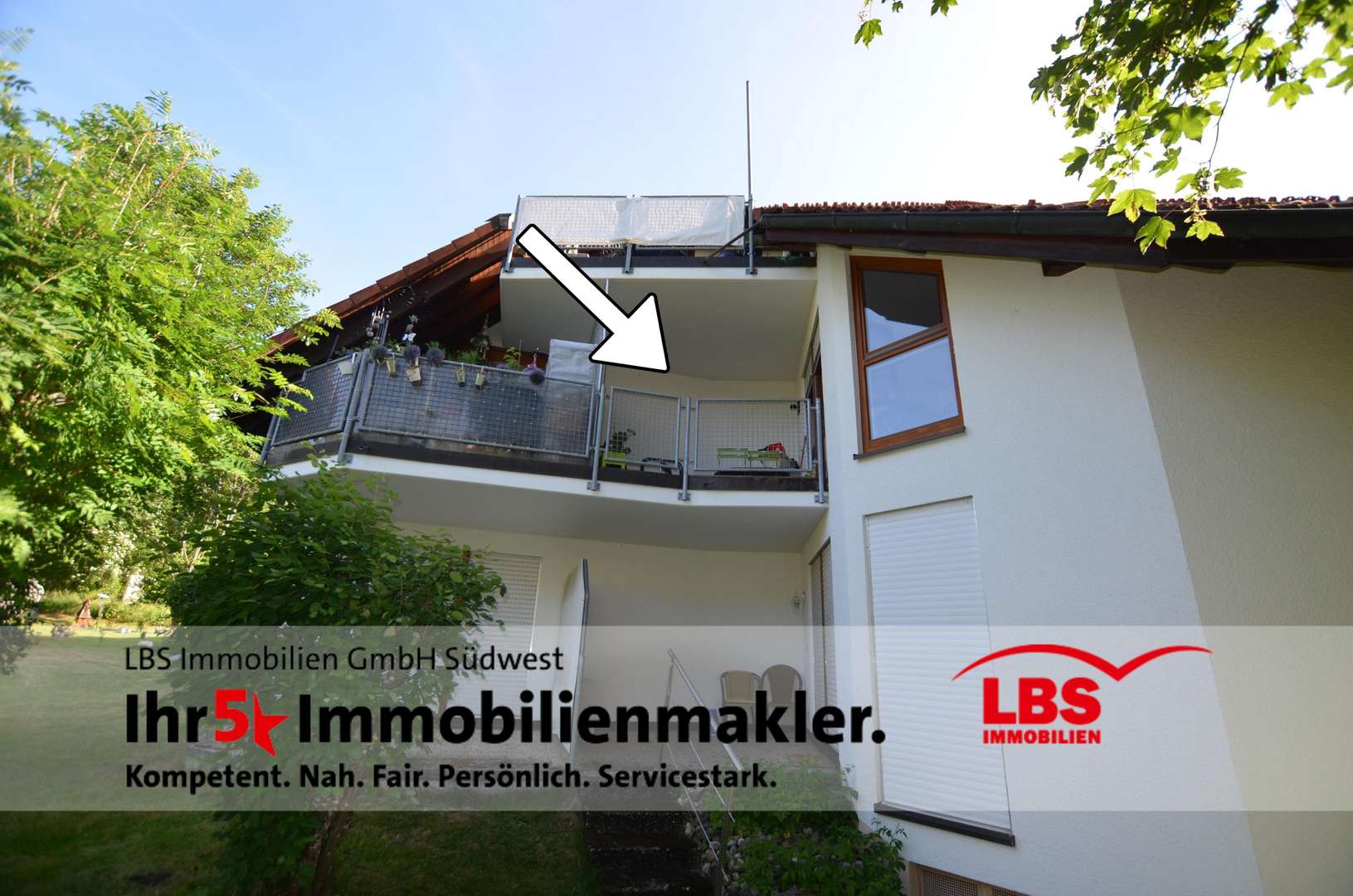 Ansicht Balkone Ansicht Balkone - Etagenwohnung in 79877 Friedenweiler mit 57m² kaufen