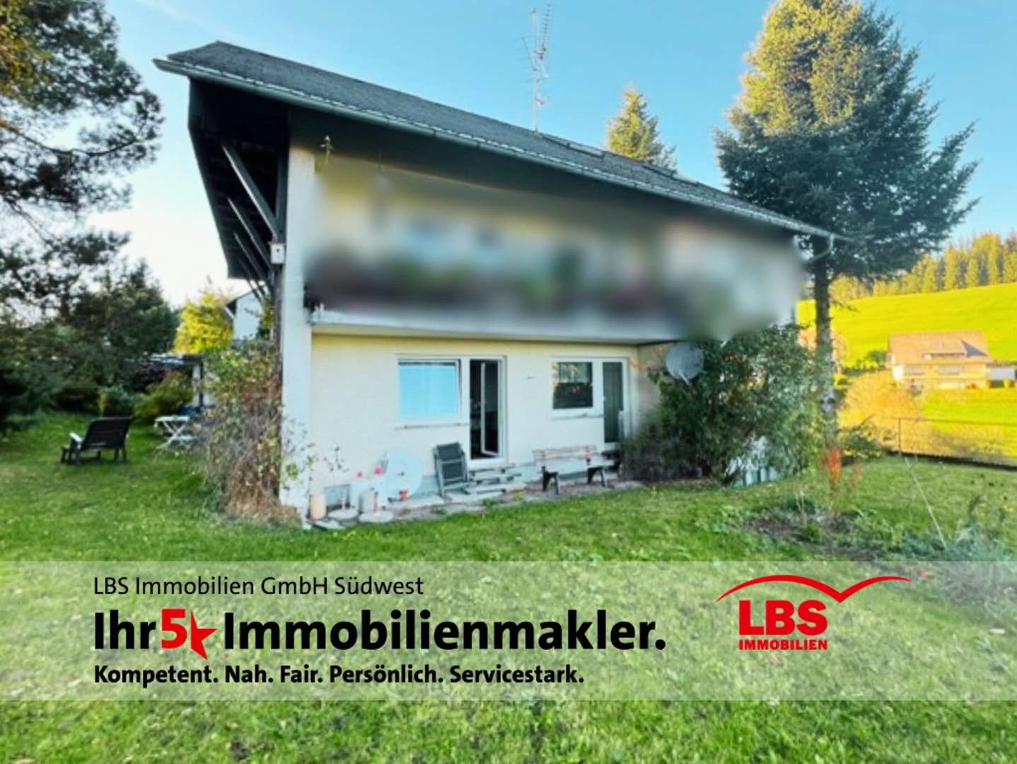 Ansicht Wohnung Garten - Erdgeschosswohnung in 79874 Breitnau mit 83m² kaufen