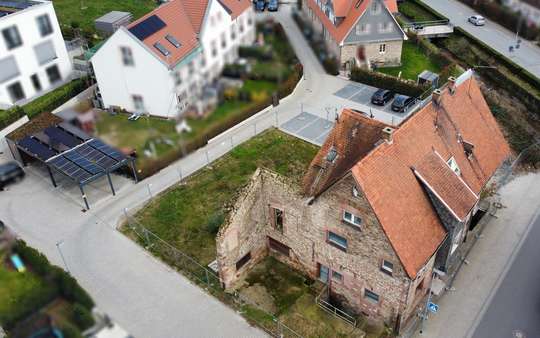 Vogelperspektive NORD - Grundstück in 64625 Bensheim mit 940m² kaufen