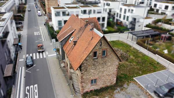 Vogelperspektive SÜDEN - Grundstück in 64625 Bensheim mit 940m² kaufen