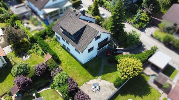 Luftaufnahme - Einfamilienhaus in 64625 Bensheim mit 175m² kaufen