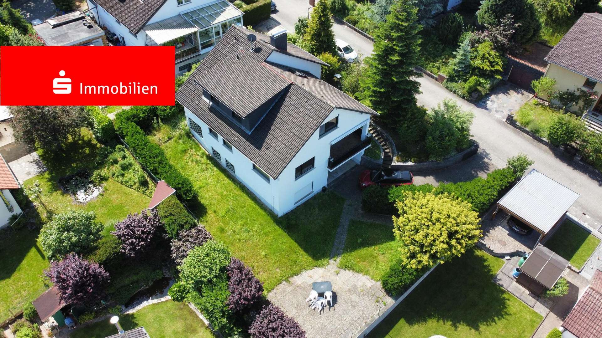 Luftaufnahme - Einfamilienhaus in 64625 Bensheim mit 175m² kaufen