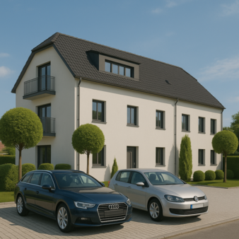 Unverbindliche Visualisierung - Erdgeschosswohnung in 68623 Lampertheim mit 58m² kaufen