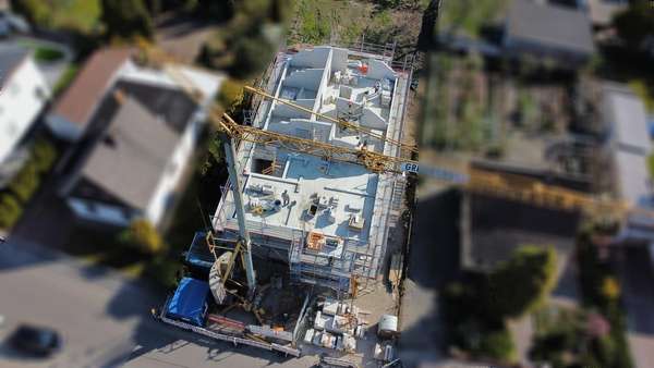 Drohnenaufnahme - Dachgeschosswohnung in 68623 Lampertheim mit 89m² kaufen
