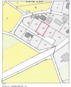 Lageplan - Grundstück in 34633 Ottrau mit 731m² kaufen