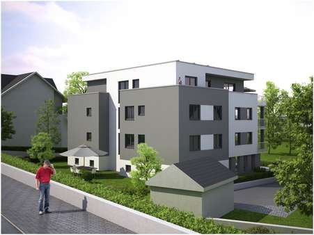 Süd- Westansicht - Penthouse-Wohnung in 34212 Melsungen mit 113m² kaufen