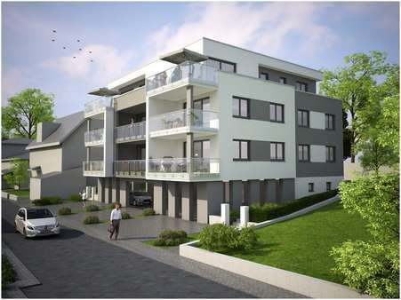 Nord-Ost-Ansicht - Etagenwohnung in 34212 Melsungen mit 71m² kaufen