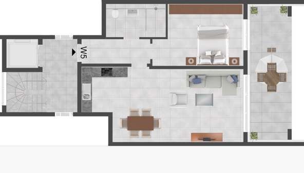 Grundriss Wohnung - Etagenwohnung in 34212 Melsungen mit 71m² kaufen