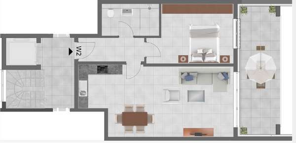 Grundriss Wohnung - Etagenwohnung in 34212 Melsungen mit 71m² kaufen
