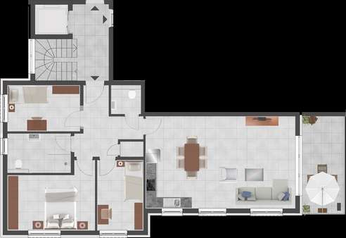 Grundriss WE 1 - Etagenwohnung in 34212 Melsungen mit 99m² kaufen