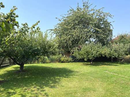 Blick in den Garten Blick in den Garten - Einfamilienhaus in 34560 Fritzlar mit 108m² kaufen