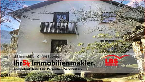 Außenansicht vom Garten - Einfamilienhaus in 67471 Elmstein mit 150m² kaufen