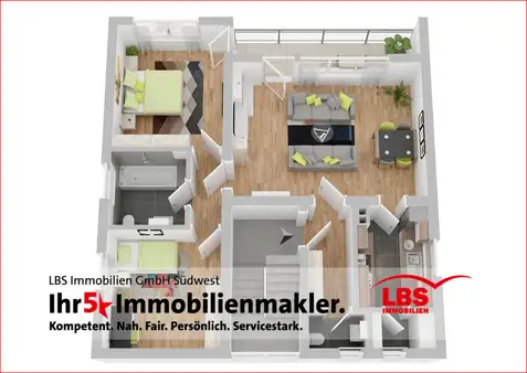 HERXHEIM b. Landau - Eine sehr schöne Etagenwohnung mit Charme wartet auf Sie!