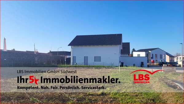 Bauplatz Ansicht Richtung Süd Bauplatz Ansicht Richtung Süd - Grundstück in 67376 Harthausen mit 479m² kaufen