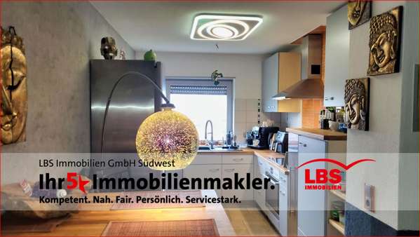 Küche mit Balkon - Etagenwohnung in 67346 Speyer mit 84m² kaufen