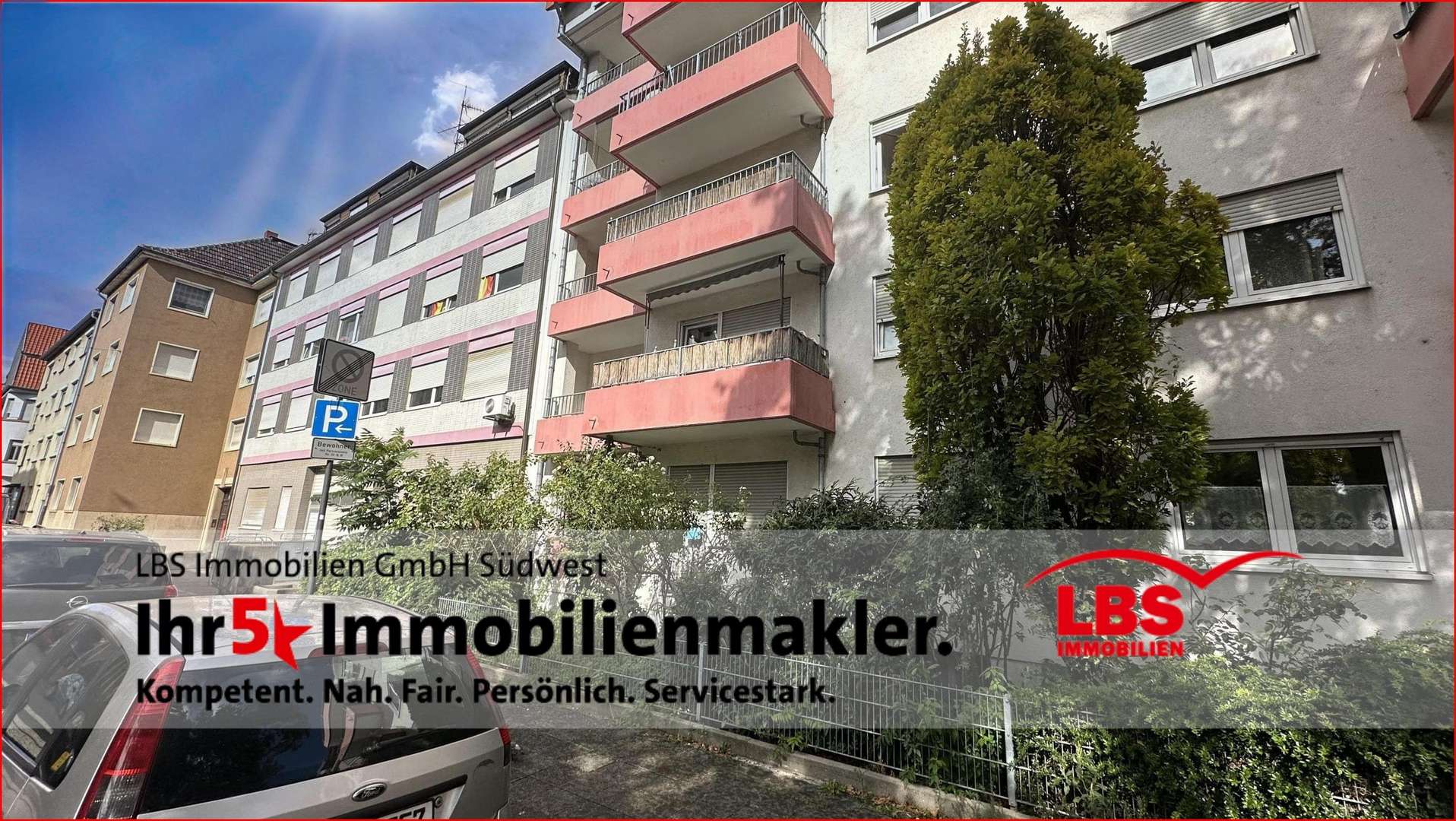 Straßenansicht  - Etagenwohnung in 67063 Ludwigshafen mit 45m² kaufen