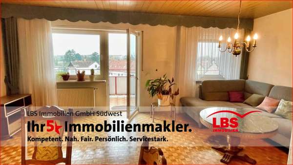 Wohnzimmer - Etagenwohnung in 67346 Speyer mit 99m² kaufen