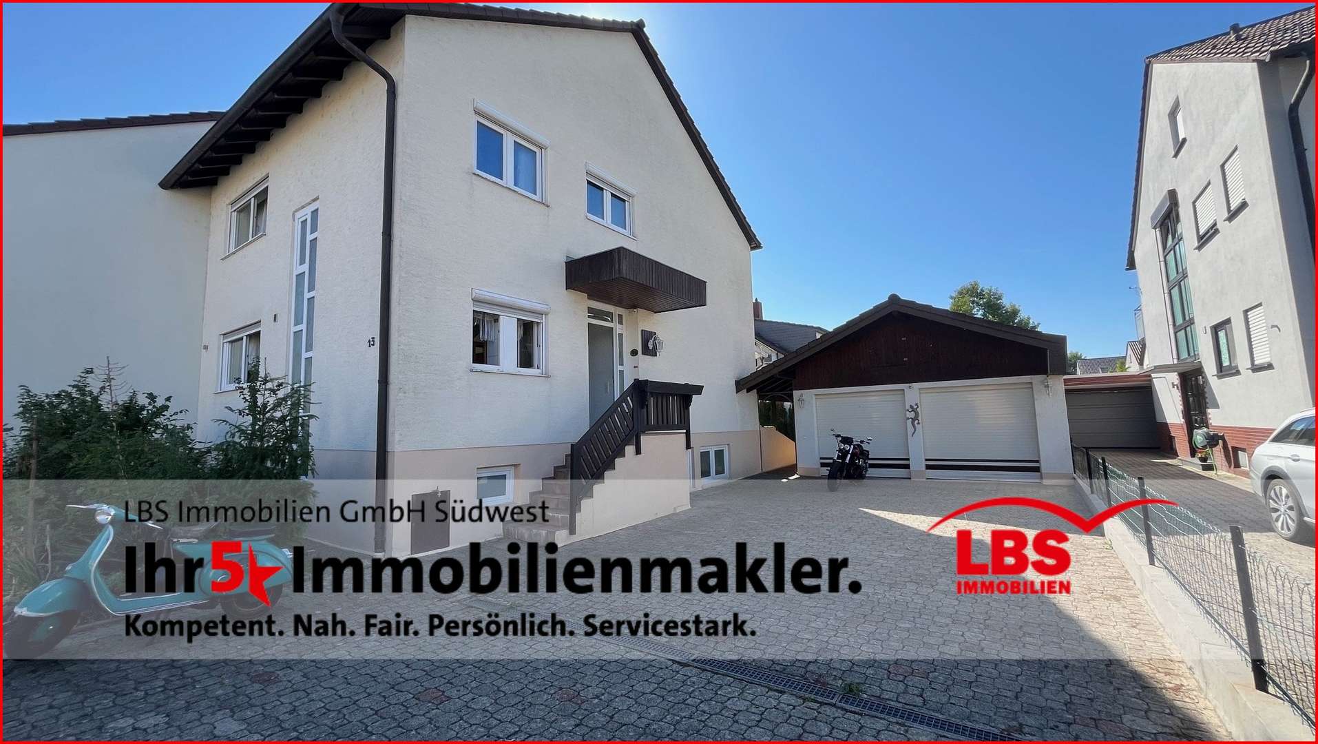 Vorderansicht Vorderansicht - Doppelhaushälfte in 67459 Böhl-Iggelheim mit 110m² kaufen