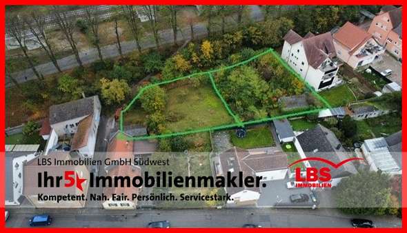 Draufsicht - Grundstück in 55291 Saulheim mit 642m² kaufen