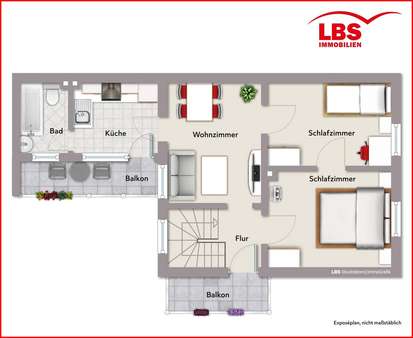 Obergeschoss Obergeschoss - Doppelhaushälfte in 67550 Worms mit 127m² kaufen