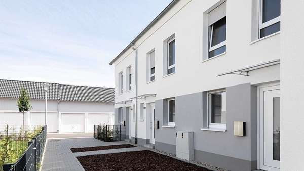 03 Hauseingänge 03 Hauseingänge - Reihenendhaus in 55435 Gau-Algesheim mit 141m² kaufen