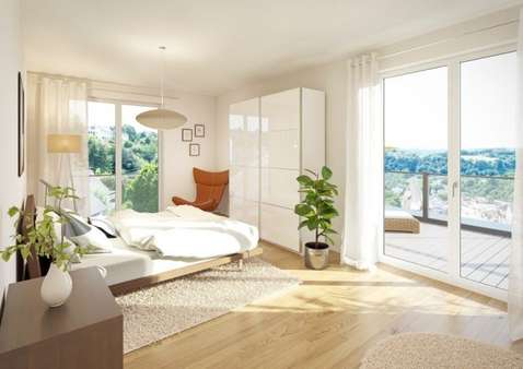 Schlafzimmer - Etagenwohnung in 55743 Idar-Oberstein mit 83m² als Kapitalanlage kaufen
